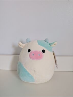 NWT Squishmallows Belana Cow Plush 8 Inches